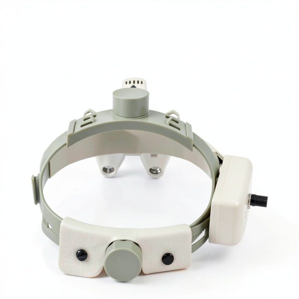 EustomA 3.5x Dental Loupe Light White Leather Handle Glass Lens-6